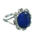 Southwest Lapis And Silver Ring Size 4-1/2 YX70016